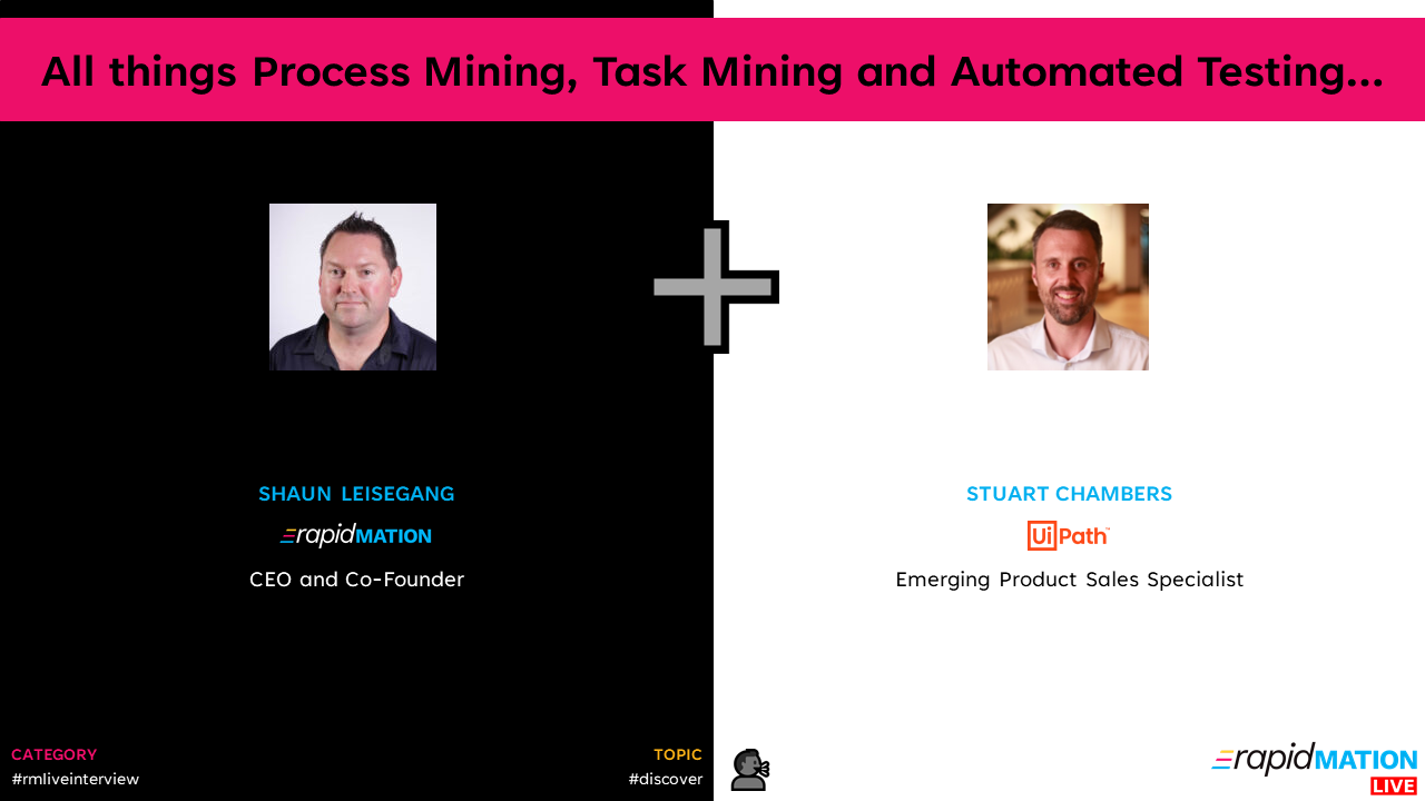 📺 All things Process Mining, Task Mining and Automated Testing