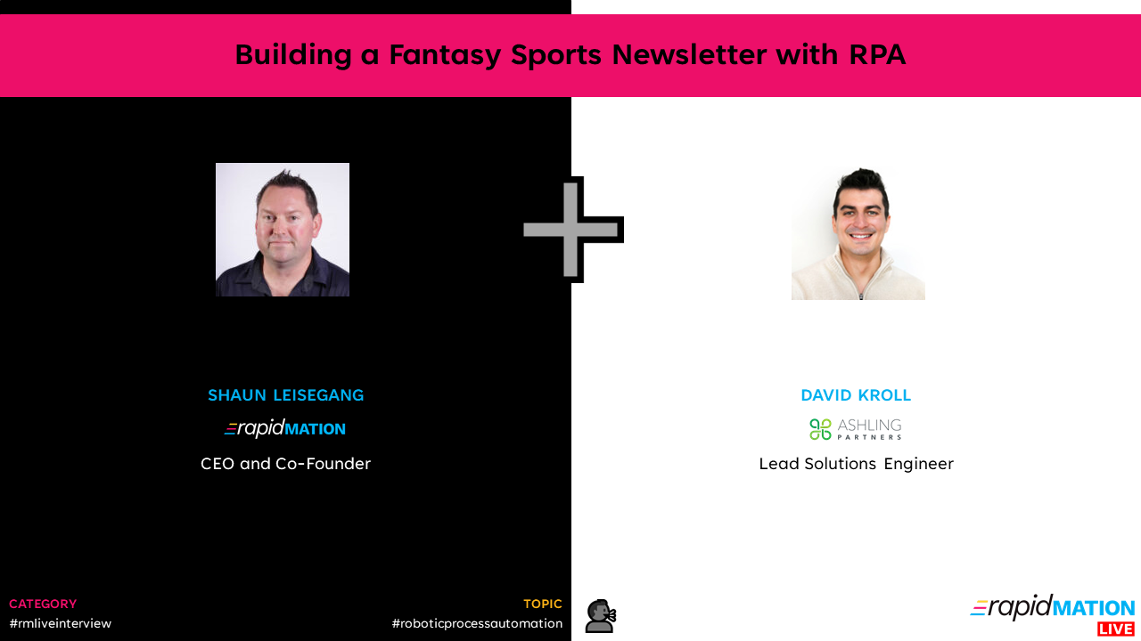 📺 Building a Fantasy Sports Newsletter with RPA