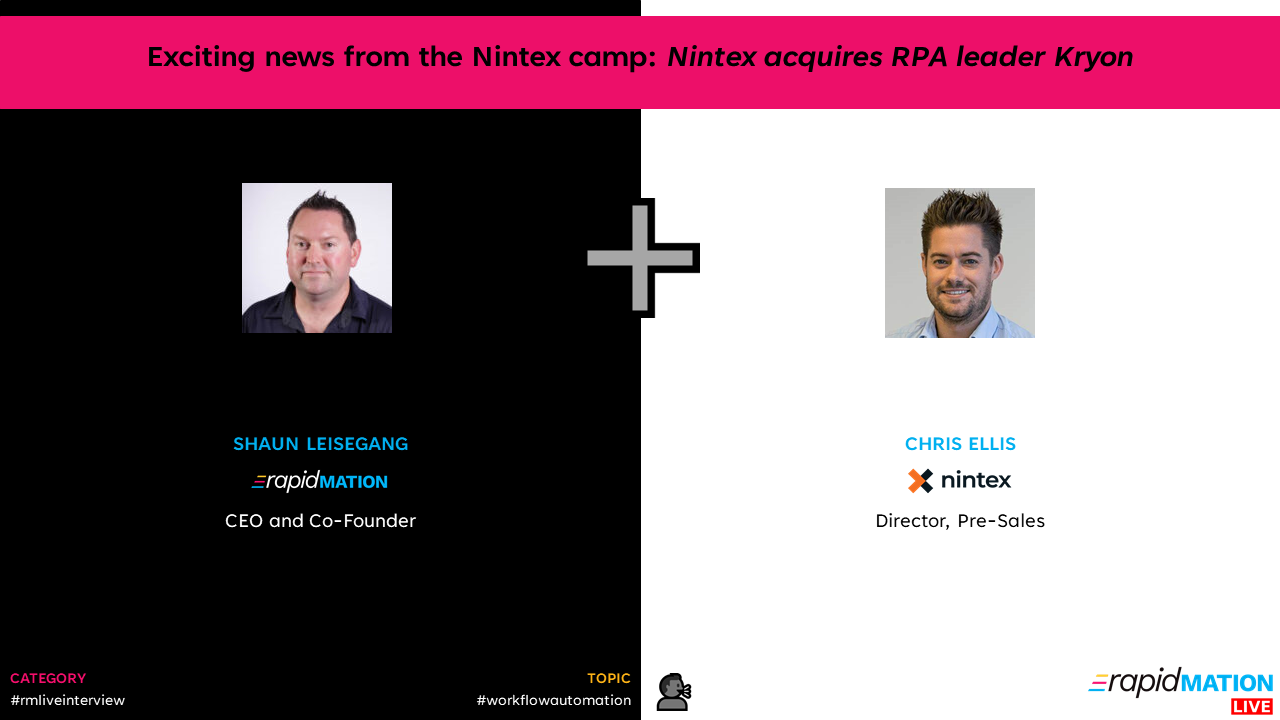 📺 Exciting news from the Nintex camp
