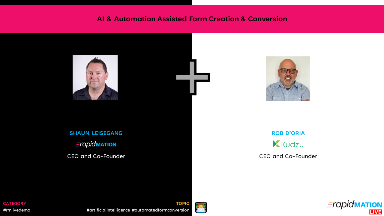 📺 AI & Automation Assisted Form Creation & Conversion
